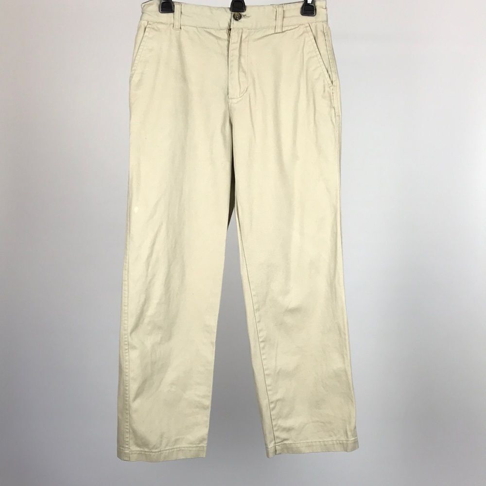 Tommy Hilfiger Boys Khaki Pants, Golden Khaki Size 14